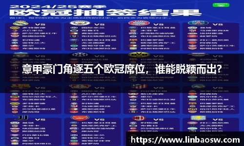 意甲豪门角逐五个欧冠席位，谁能脱颖而出？