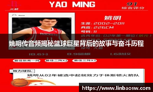 姚明传音频揭秘篮球巨星背后的故事与奋斗历程