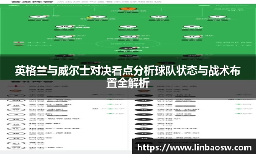 英格兰与威尔士对决看点分析球队状态与战术布置全解析